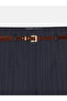 72254 Belted Culotte Trousers-Navy Blue - 7