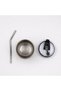 Insulated Stainless Steel Tumbler Beverage Mug with Lid & Steel Straw Wooden Grip Tea / Coffee Cup - 3