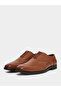 Men Brown Leather Oxford Shoes - 2