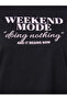 Women Black Slogan Print T-Shirt - 4