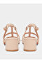 Women Pink Strappy Block Heel Sandals - 4