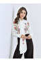 Women Oversized Floral Print Tie-Neck Blouse