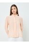 Women Peach Shirt with Pearl Embellishments - 4