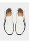 Women Black and White Lace-Up Sneakers - 5