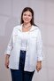 Plus Size Women's Pocket Zipper Shirt White - 6