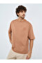 Men Coffee Brown Graphic Print Oversized T-Shirt - 3