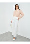 Women Peach Shirt with Pearl Embellishments - 3