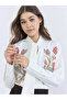 Women Oversized Floral Print Tie-Neck Blouse - 4