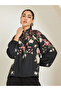 Women Black Floral Printed Blouse - 3