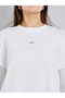 Women White Slogan Print Layered Sleeve T-Shirt - 4