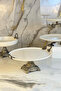 3-Piece Porcelain Plate Bowl Tiered Serving Set & Antique Color Tableware Set - 3