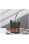 8.5 CM 300 ML Green Stainless Steel Thermos Tea Coffee Cup Outdoor Portable Cold Drink Mug