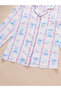 Women Graphic Bow Print Shirt and Pyjama Set - 5