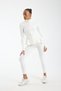 Peplum Cut Fleece-Lined Sports Jacket – Zippered & Finger-Looped - 2