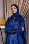 Women's Zip-Up One-Piece Leaf Embroidered Prayer Dress