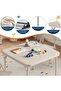 3-Piece Folding Kids Table and Chairs Set Activity Table, for Home, Crafts, Snack Time, Homework - 5