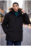 Men's winter jacket size M black - 2