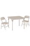 3-Piece Folding Kids Table and Chairs Set Activity Table, for Home, Crafts, Snack Time, Homework