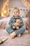 Baby Buttoned Pajama Set Soft Fabric Long Sleeve Relaxed Fit Baby Boy Sleep Set - 5