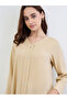 Women Yellow A-Line Jalabiya with Crystal Buttons - 4