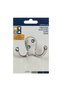 Silver Metal Hook with Screws - 2