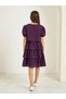 Girls Tiered Eyelet Puff Sleeve Tiered Dress - 4