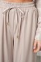 Women's Viscose Blended High Waist Draped Beige Color Palazzo Pants - 3