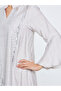 Women Cream Sequin Embellishment Jalabiya - 4