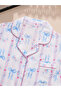Women Graphic Bow Print Shirt and Pyjama Set - 4