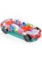 Toyshine Plastic Concept Musical and 3D Lights Transparent Toy Car for 2 to 5 Year Kids, Multicolor