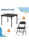 3-Piece Folding Kids Table and Chairs Set Activity Table, for Home, Crafts, Snack Time, Homework - 3
