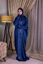 Women's Zip-Up One-Piece Leaf Embroidered Prayer Dress - 2