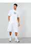 Men White Graphic Print T-Shirt and Shorts Co-Ords - 2