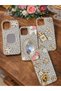 iPhone 11 Pearl Detailed Phone Case with Perfume Charm Accessory, Stylish Model - 4
