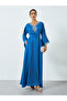 Women Blue Embellished Belted Jalabiya