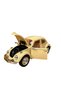 Nostalgic Beetle Vosvos Toy Car - 17cm Large Size - with Sound, Light, and Friction - Yellow Model Car - 4