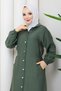 Women's Elastic Waist, Shoulder Padded, Wear and Go Top - 2