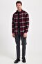 Men's Slim Fit slim fit checkered winter lumberjack shirt - 2