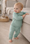 Unisex Cotton Combed Green 2-Piece Set - 2