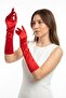 38 cm Dance&Opera Long Satin Gloves – High Quality Stylish Gloves for Wedding Evening Dress - 3