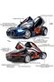 DKH 1:24 Scale Die-cast SUV/Sports Car Model, Zinc Alloy, Pull Back Action with Lights and Sound - 2