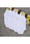 5-Pack Cotton White Snap Fastener Baby Undershirt Bodysuit with Rope Straps - 2