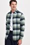 Men's Slim Fit slim fit checkered winter lumberjack shirt - 7