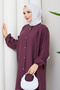 Women's Cap with Ruched Detail Side Pockets - 6