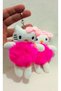 Cute Pink Hello Kitty Plush Toy Keychain and Bag Ornament - 2