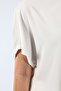 Flowy Fabric Oval Cut Long Back Women's Blouse - 3