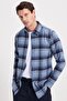 Men's Slim Fit slim fit checkered winter lumberjack shirt - 7