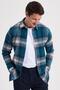 Men's Slim Fit slim fit checkered winter lumberjack shirt - 7