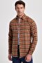 Men's Slim Fit slim fit checkered winter lumberjack shirt - 2