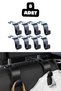 8 Pieces of Car Interior Seat Back Hanger Car Bag Pouch Holder Hook Apparatus